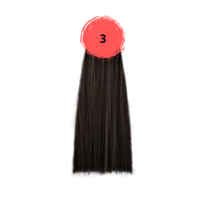Крем-краска inebrya color 3 темно-каштановый чистый, 100мл