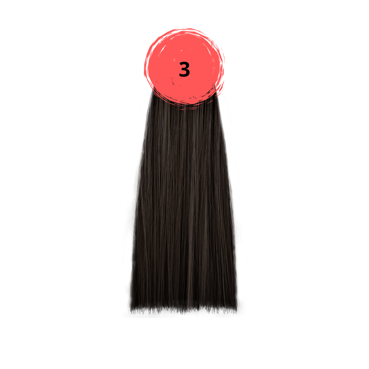Крем-краска inebrya color 3 темно-каштановый чистый, 100мл
