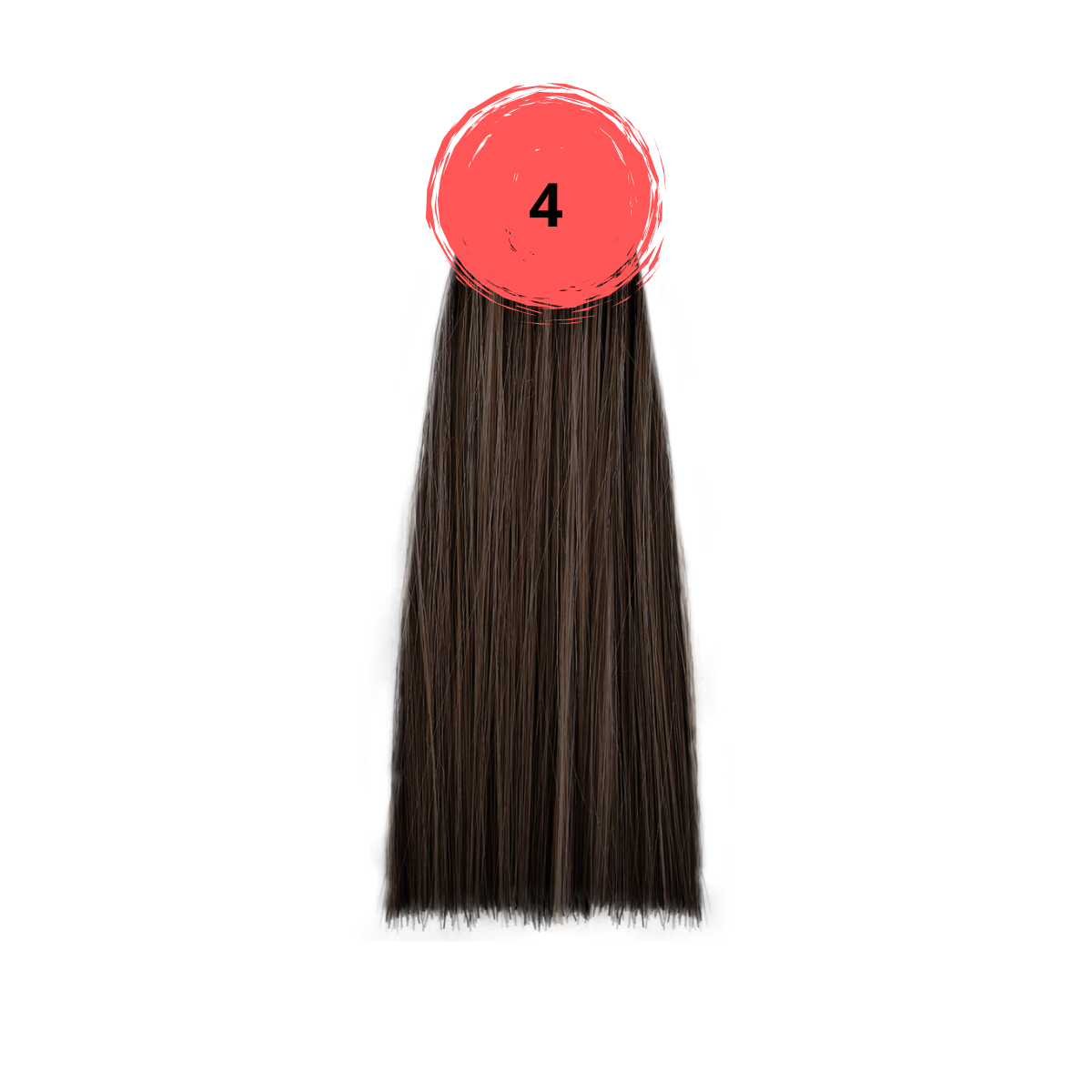 Крем-краска inebrya color 4 каштановый чистый, 100мл