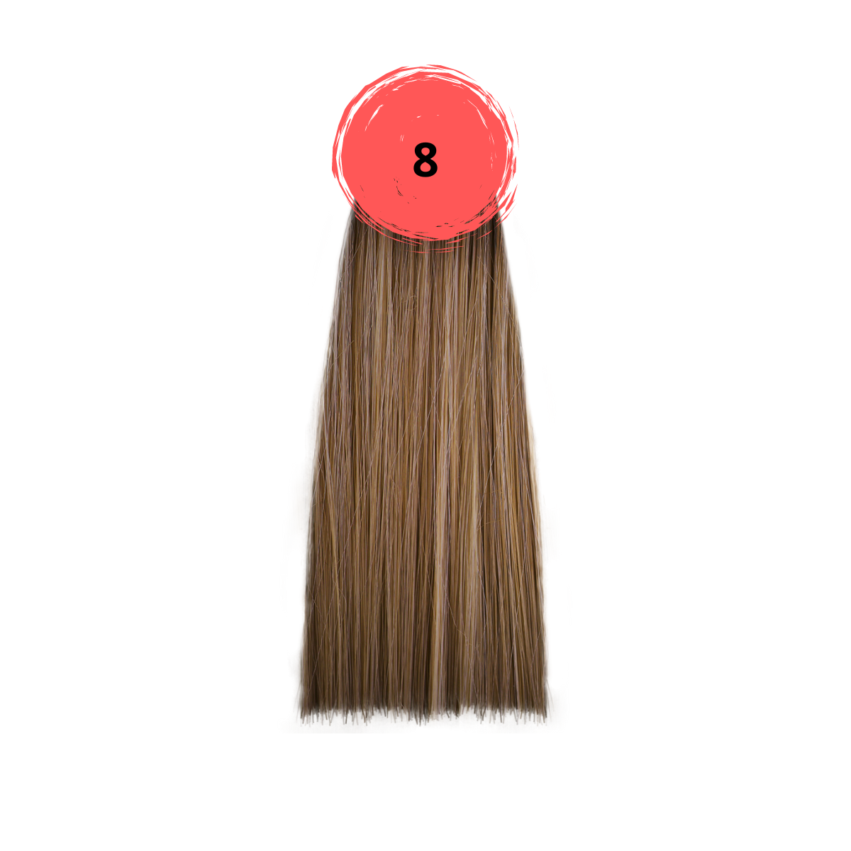 Крем-краска inebrya color 8 светло-русый чистый, 100мл