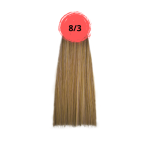 Крем-краска inebrya color 8/3 золотистый светлый блондин, 100мл