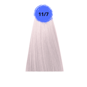 Крем-краска inebrya bionic color 11/7 очень светлый платиновый блондин жемчужный, 100мл