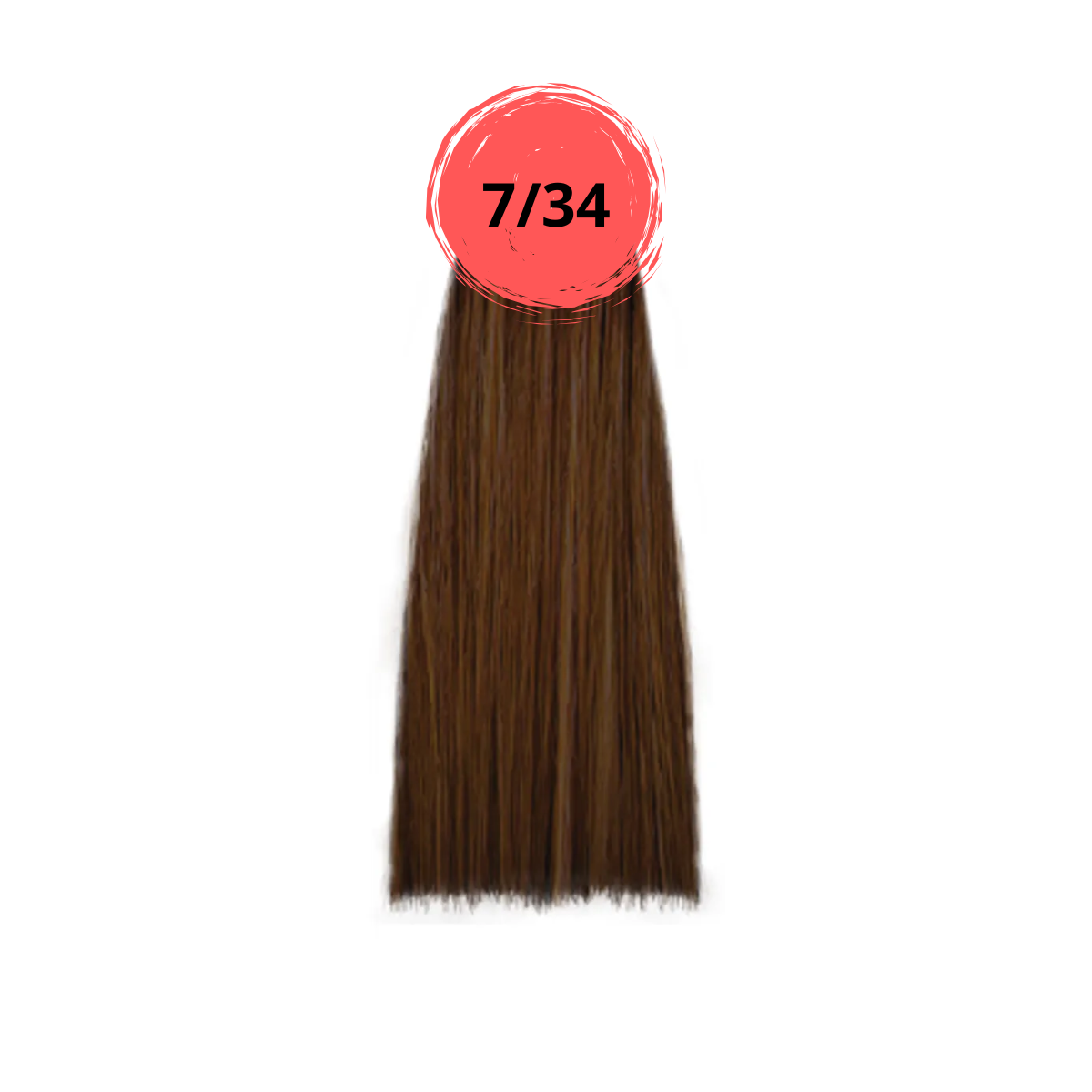 Крем-краска inebrya color 7/34 медно-золотистый блонд, 100мл